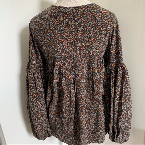 NWT DOEN Savona Silk Blouse in Black Saint Claude Paisley Print sz S - Picture 8 of 12